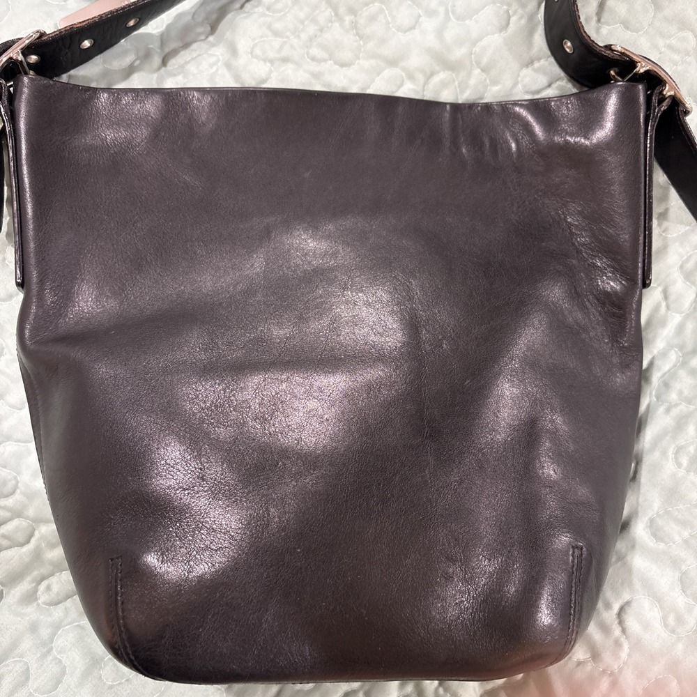 Vintage Y2K Coach Black Leather Shoulder Bucket Bag A3S 9186-SEE PHOTOS